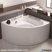 One 1 Person Corner Роскошный дизайн-центр Deep Acrylic Whirlpool Massage Jetted Bathroom Ванна для продажи с дешевой ценой