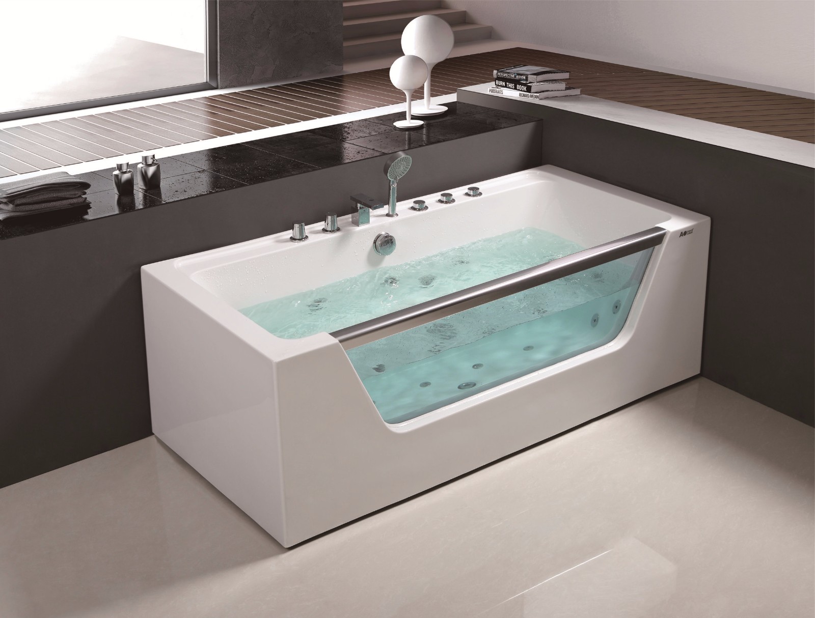 product-746-566 C-426 C-3089 Design Simple Style Cheap Price Jetted Whirlpool Corner Acrylic Glass Bathroom Tub for Sale.jpg
