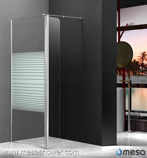Простое L образное прозрачное стекло безрамная дешевая цена Walk In Shower Door