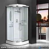 Сектор Уголок Стоящий простой душ кабины комната с зеркалом MER-034S